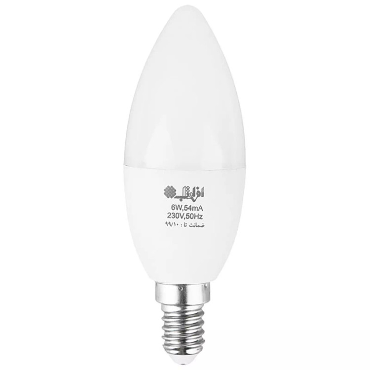 لامپ 7 وات شمعی افراتاب آفتابی با پایه E14