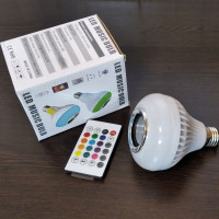 لامپ هوشمند و اسپیکر بلوتوثی مدل led music blub کد HB-61