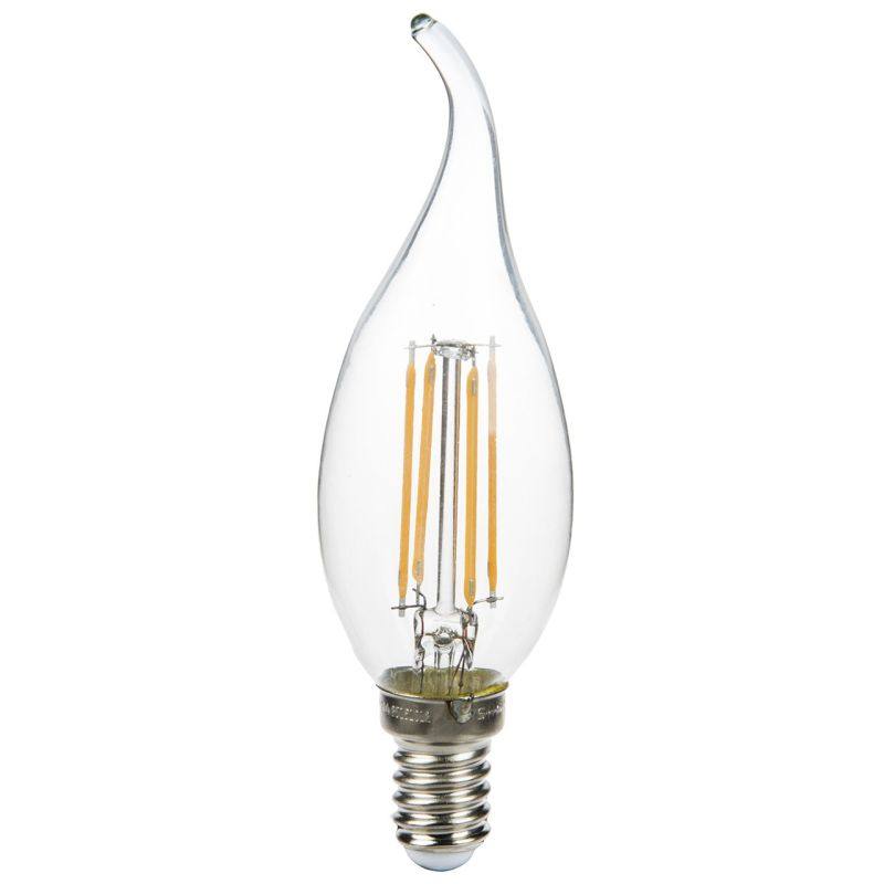 لامپ شمعی فیلامنتی 4 وات مودی مدل لوستری پایه E14