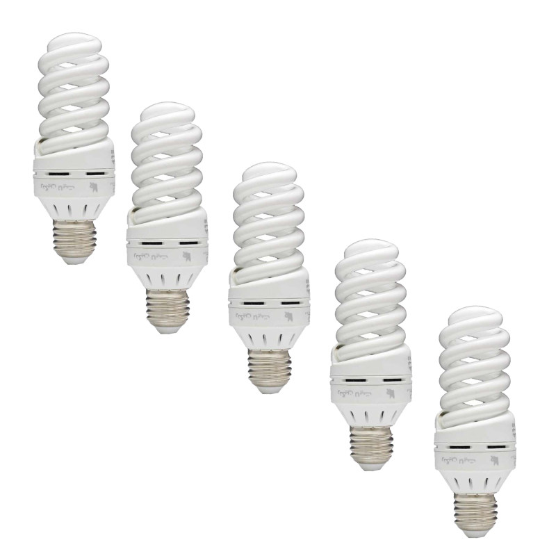 لامپ کم مصرف 15 وات رنگین لایت مدل PRO پایه E27 بسته 5 عددی
