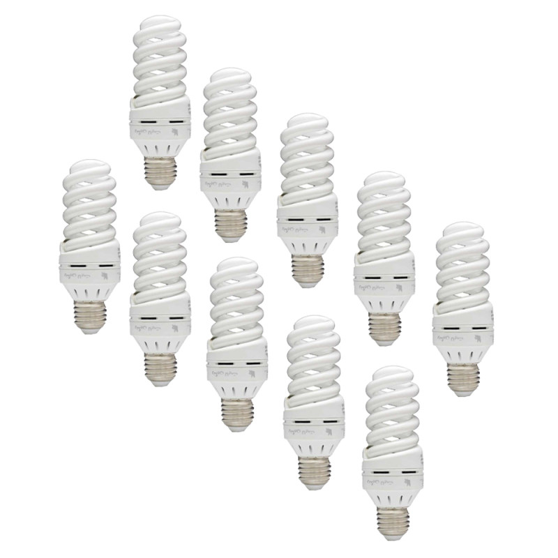لامپ کم مصرف 15 وات رنگین لایت مدل PRO پایه E27 بسته 10 عددی