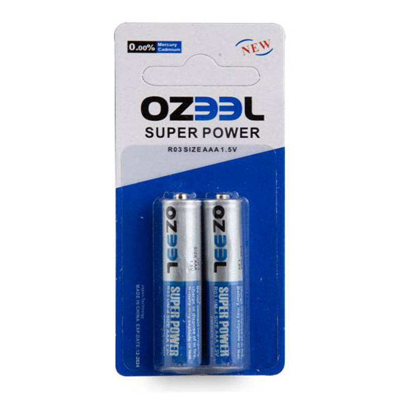باتری نیم قلمی مدل OZEEL بسته دو عددی