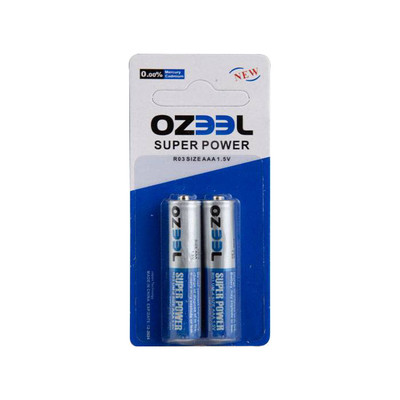 باتری نیم قلمی اوزل مدل ozeel بسته دو عددی